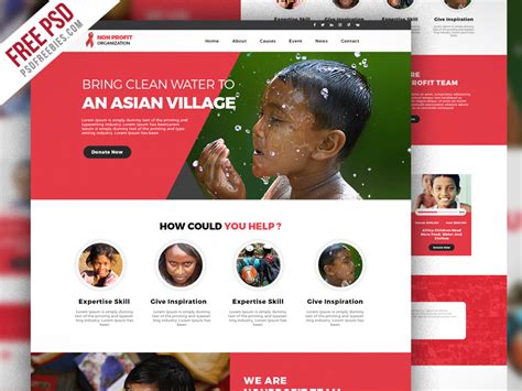 non profit organization website template